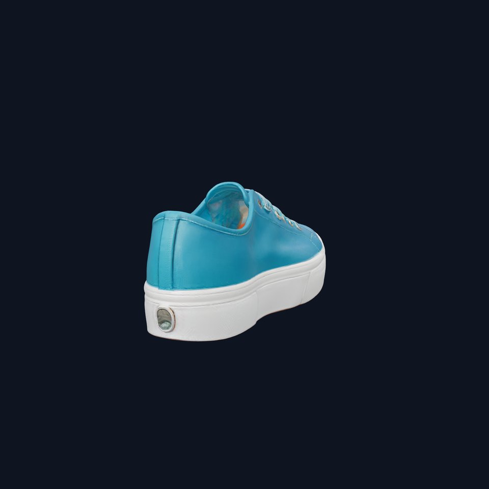 Turquoise Canvas Shoe model pack